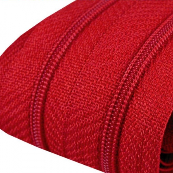 Endlosreißverschluss 3mm in rot