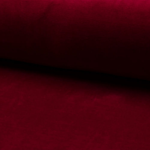 Nicky-Velour Dunkelrot