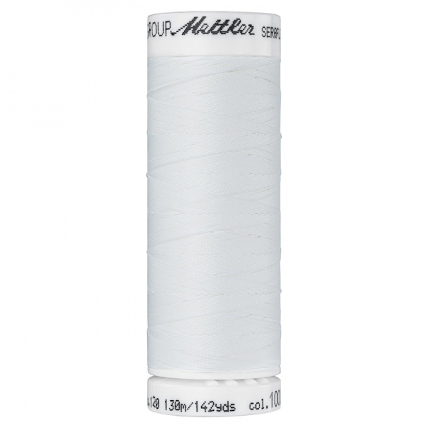 Eggshell Seraflex elastisches Garn Amann Mettler weiß