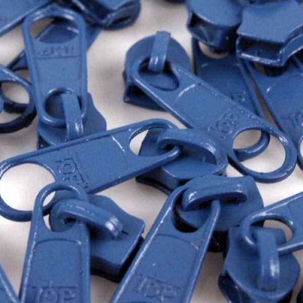 Zipper in blau