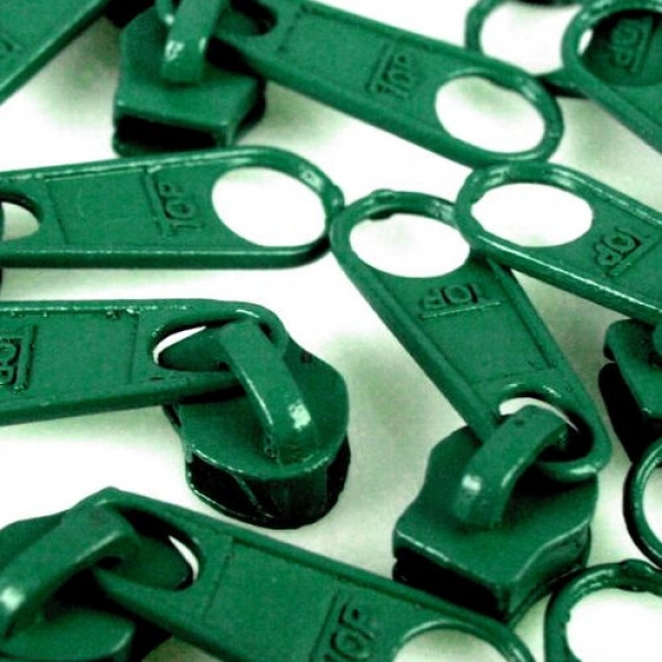 Zipper in grün